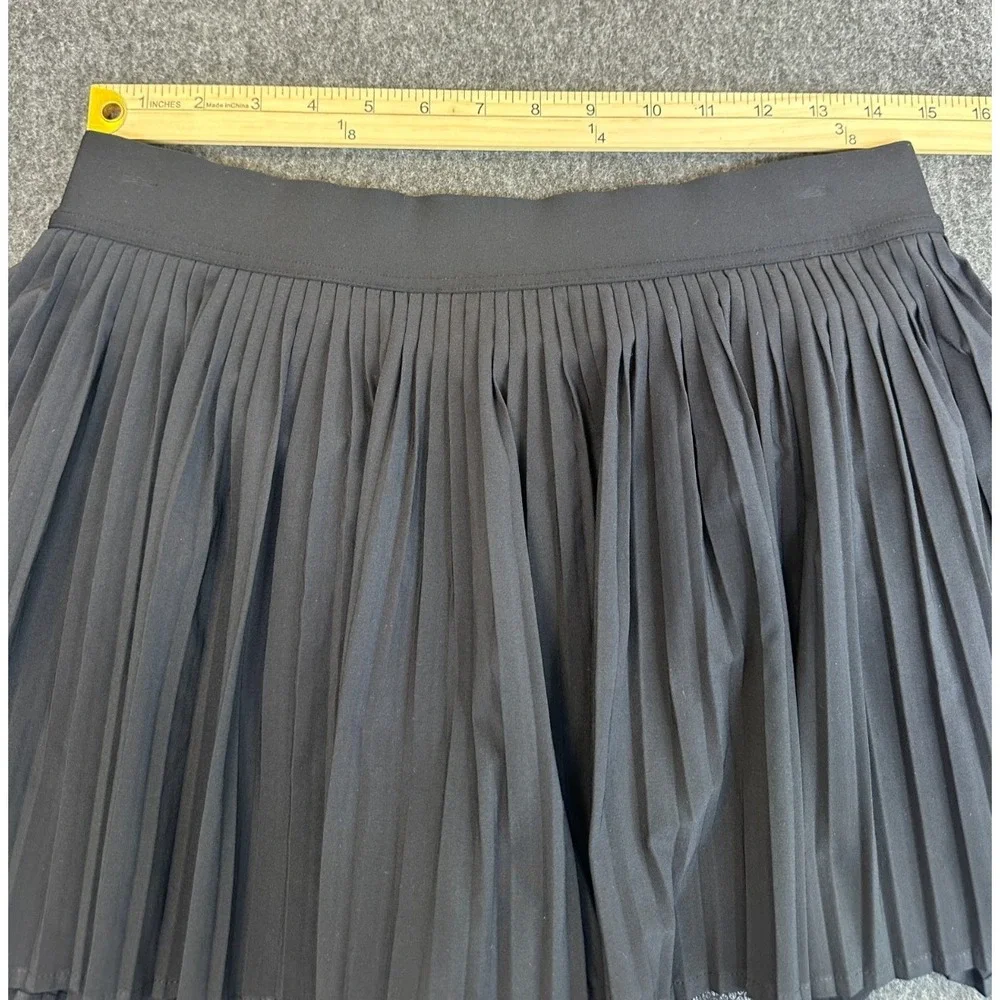 Lululemon Varsity High-Rise Pleated Tennis Skirt Shorts Pocket Skort Black 10 - Picture 11 of 16